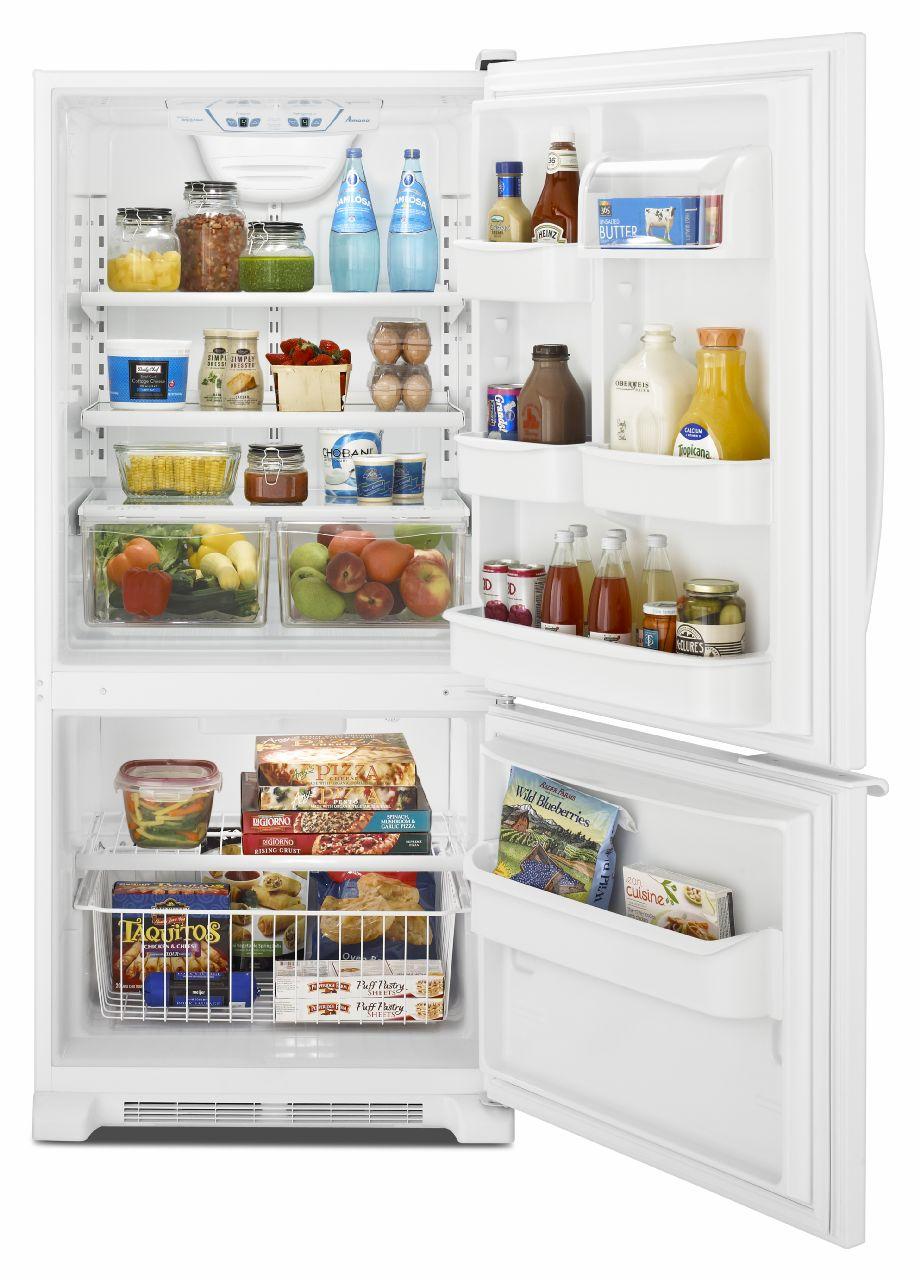 18.5 cubic foot refrigerator bottom freezer