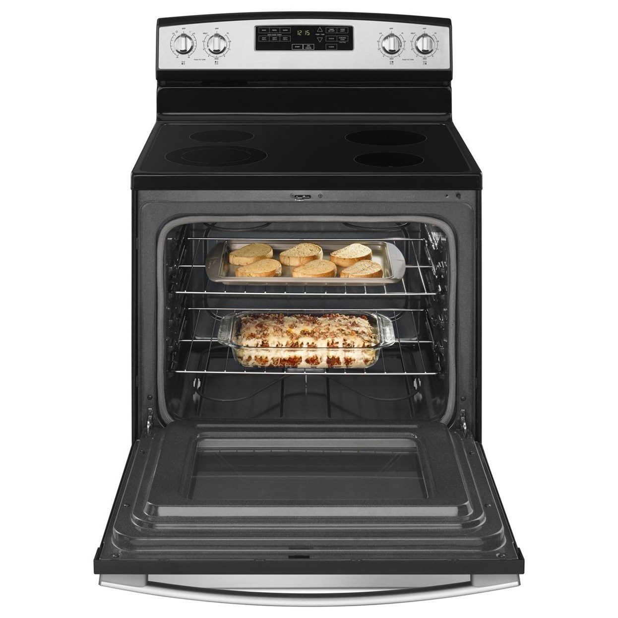 amana double oven electric range