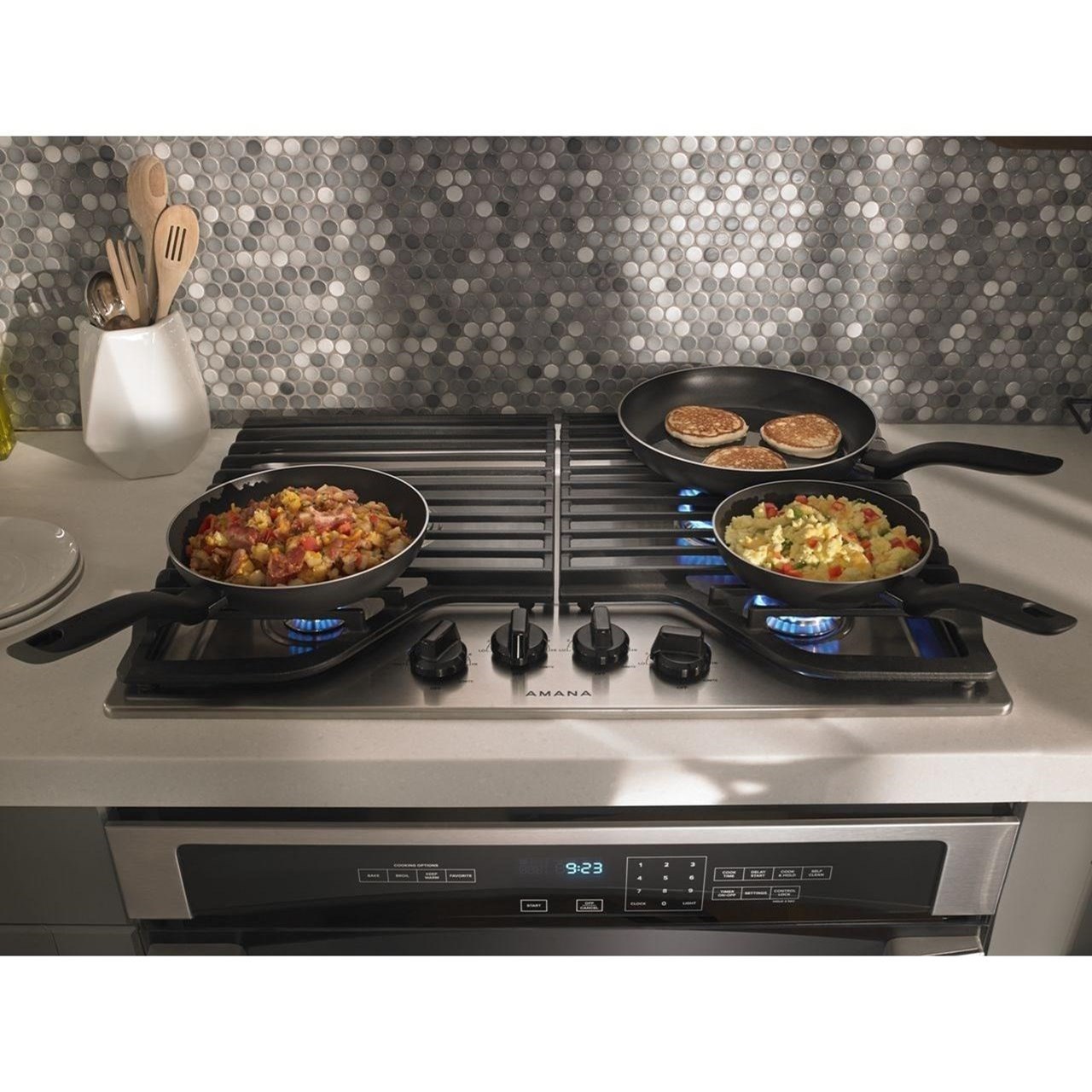amana gas cook top