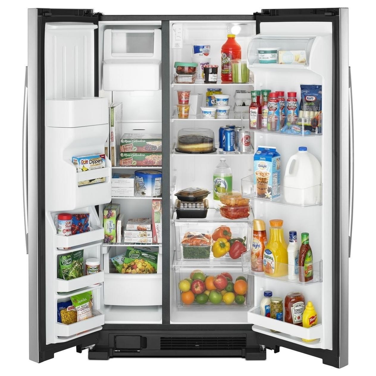 Amana Asi2175grs 33 Inch Side By Side Refrigerator With Dual Pad External Ice And Water Dispenser Furniture And Appliancemart Refrigerator Side X Side With Dispenser