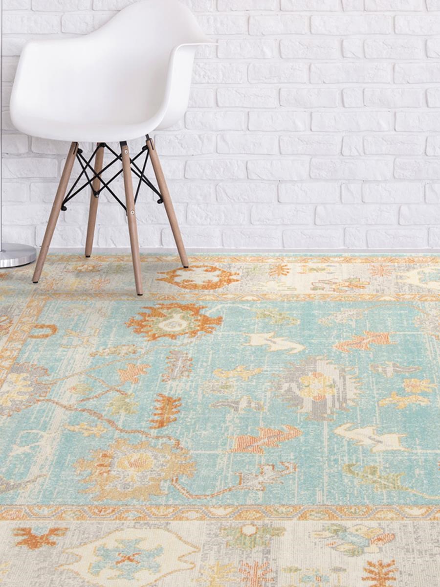 Amer Rugs Amer Bohemian Aqua Beige Indoor/Outdoor Rug