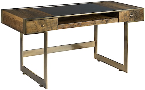 American Drew Ad Modern Organics Risden Desk With Bronze Gl Top American Drew Ad Modern Organics Risden Desk With Bronze Gl Top Insert