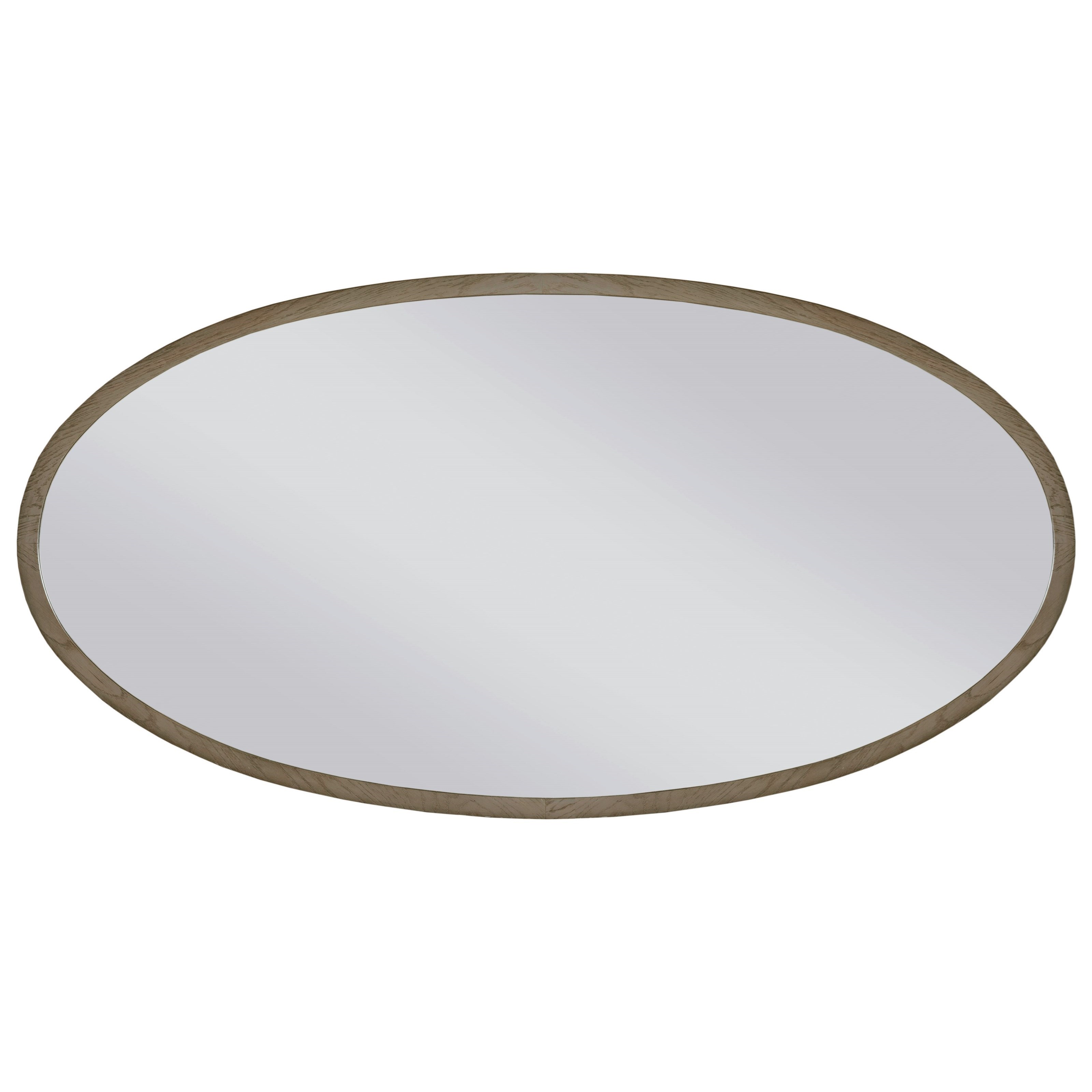 American Drew Ad Modern Classics Ramsey Oval Mirror With Wood Frame Wayside Furniture Wall Mirrors