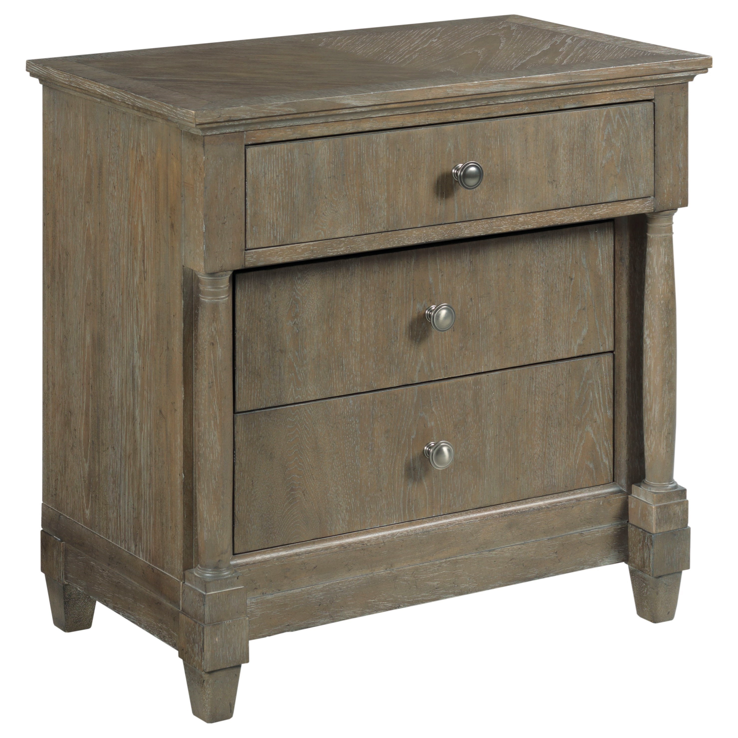 American Drew Anson Weymouth 3 Drawer Nightstand With Usb Port Howell Furniture Nightstands