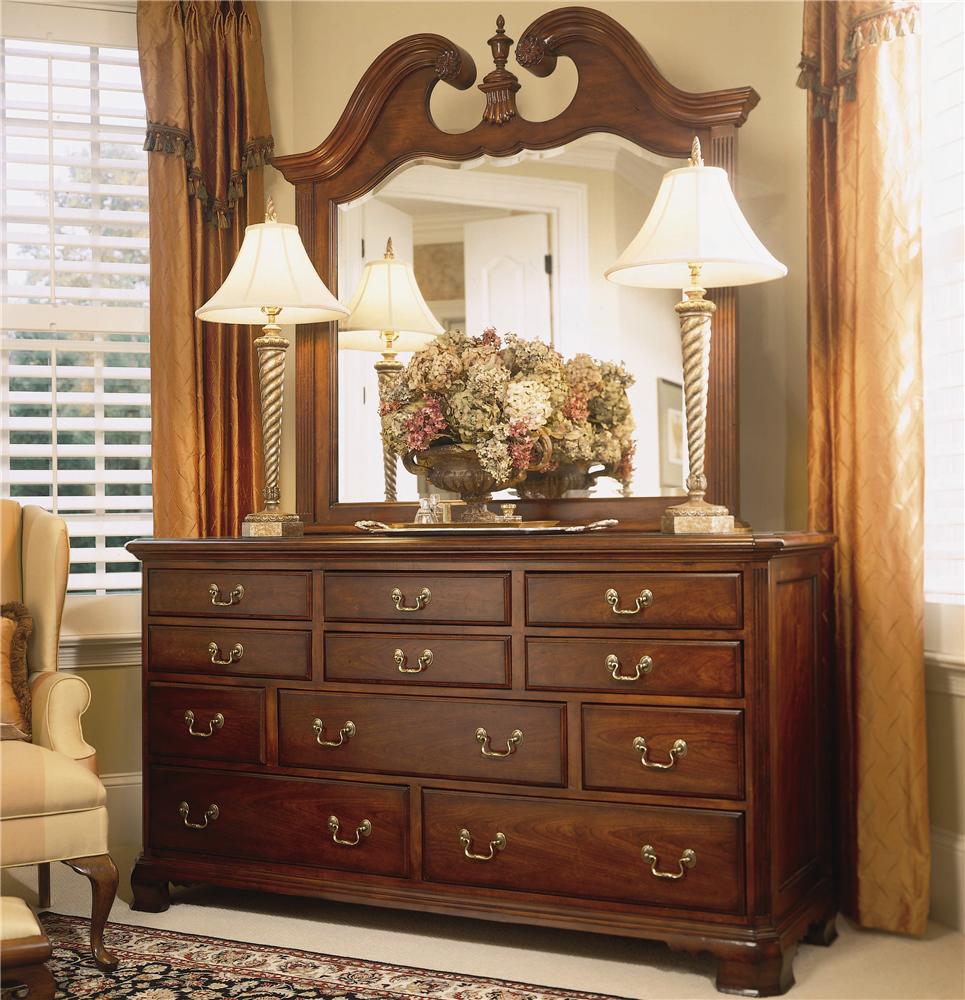 American Drew Cherry Grove 45th Triple Dresser With Landscape