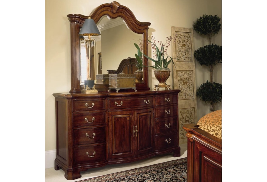 American Drew Cherry Grove 45th Beveled Landscape Mirror Lindy S