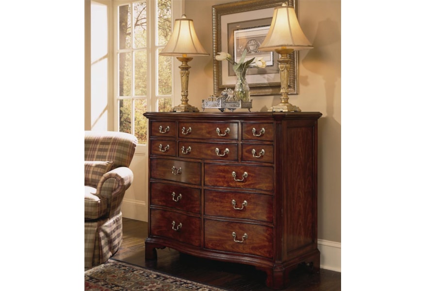 American Drew Cherry Grove 45th 12 Drawer Dressing Chest Stoney
