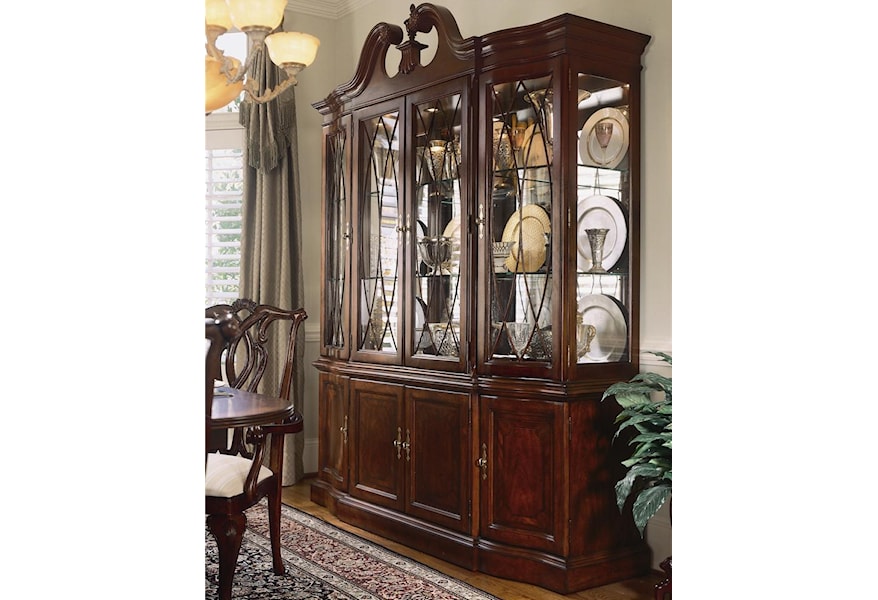 American Drew Cherry Grove 45th China Cabinet With Breakfront