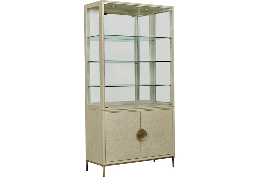 American Drew Lenox 923 830r Baltic Cabinet With Glass Shelves