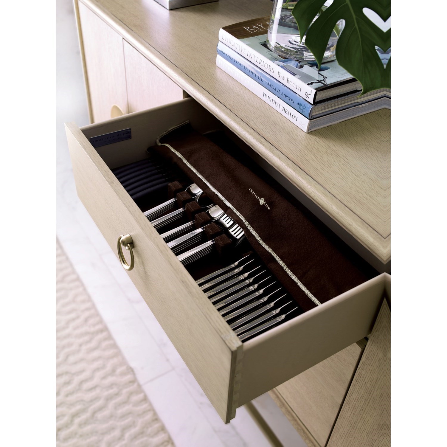 American Drew Lenox Carrera Sideboard With Adjustable Shelves