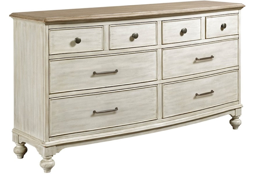 American Drew Litchfield Weymouth Eight Drawer Dresser With Removable Jewelry Tray Jacksonville Furniture Mart Dressers