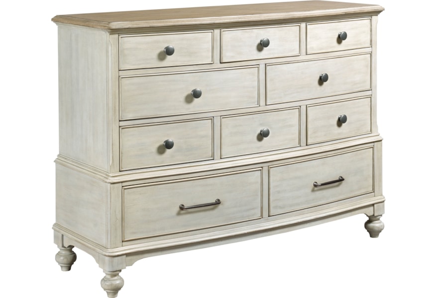 American Drew Litchfield 750 131 Cotswold Ten Drawer Dresser With