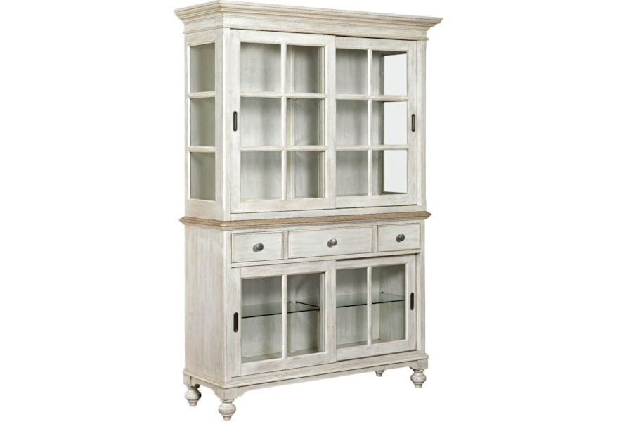 American Drew Litchfield Sullivan China Cabinet With Sliveware
