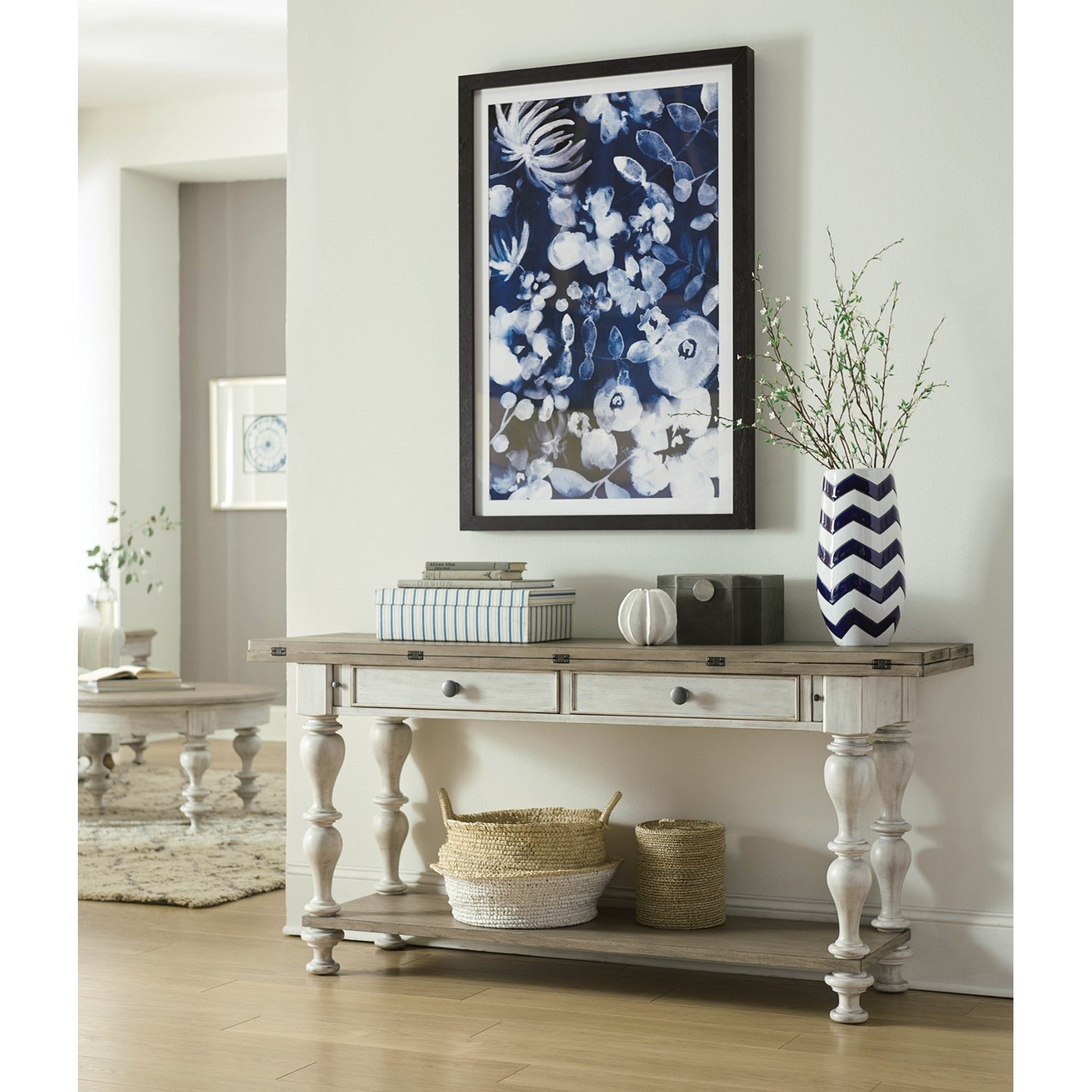 American Drew Litchfield 750 926 Lakeside Flip Top Table With Two