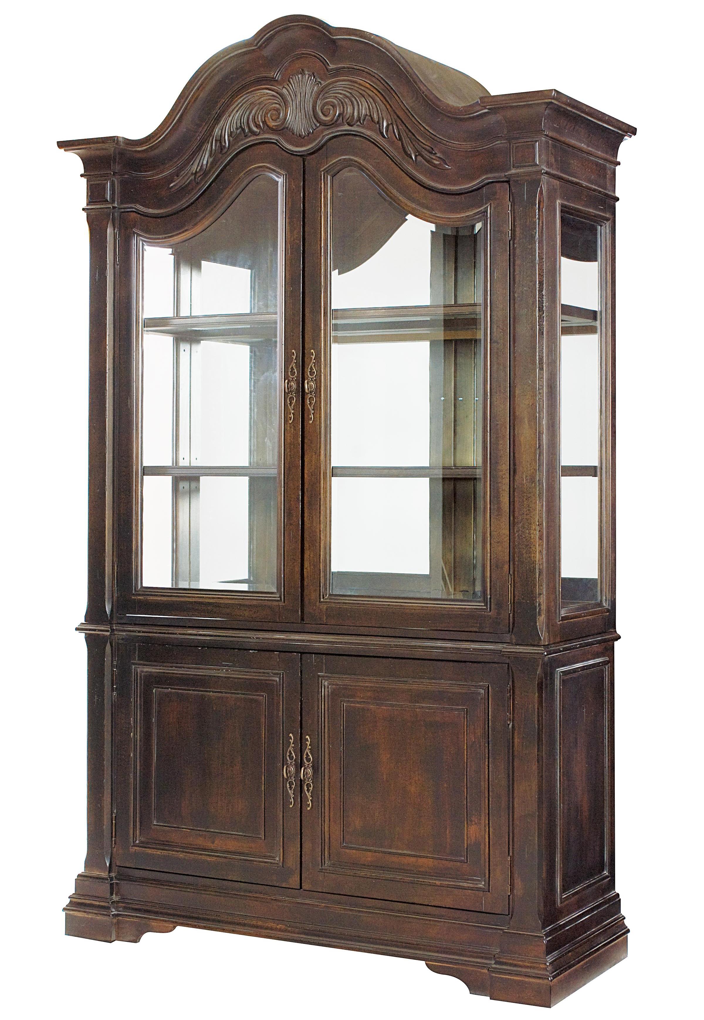 American Drew Manchester Court China Cabinet With 2 Beveled Glass