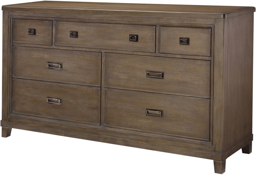 American Drew Park Studio Contemporary 7 Drawer Dresser With