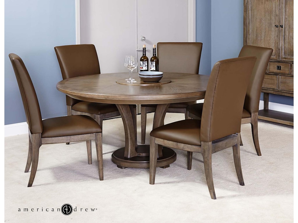 American Drew Park Studio Contemporary 7 Piece Dining Set With Side