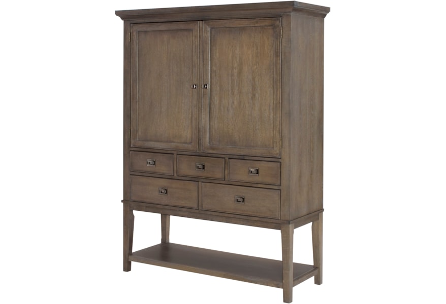 American Drew Park Studio 488 891 Contemporary Bar Cabinet With 2