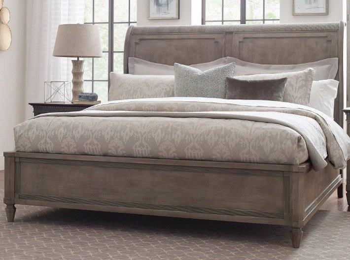 American Drew Salina Queen Sleigh Bed Morris Home Sleigh Beds