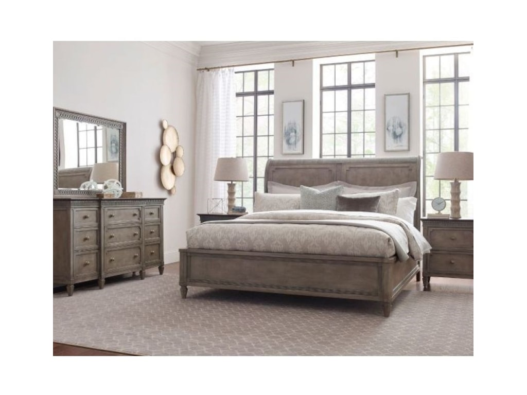 American Drew SavonaAnna California King Sleigh Bed