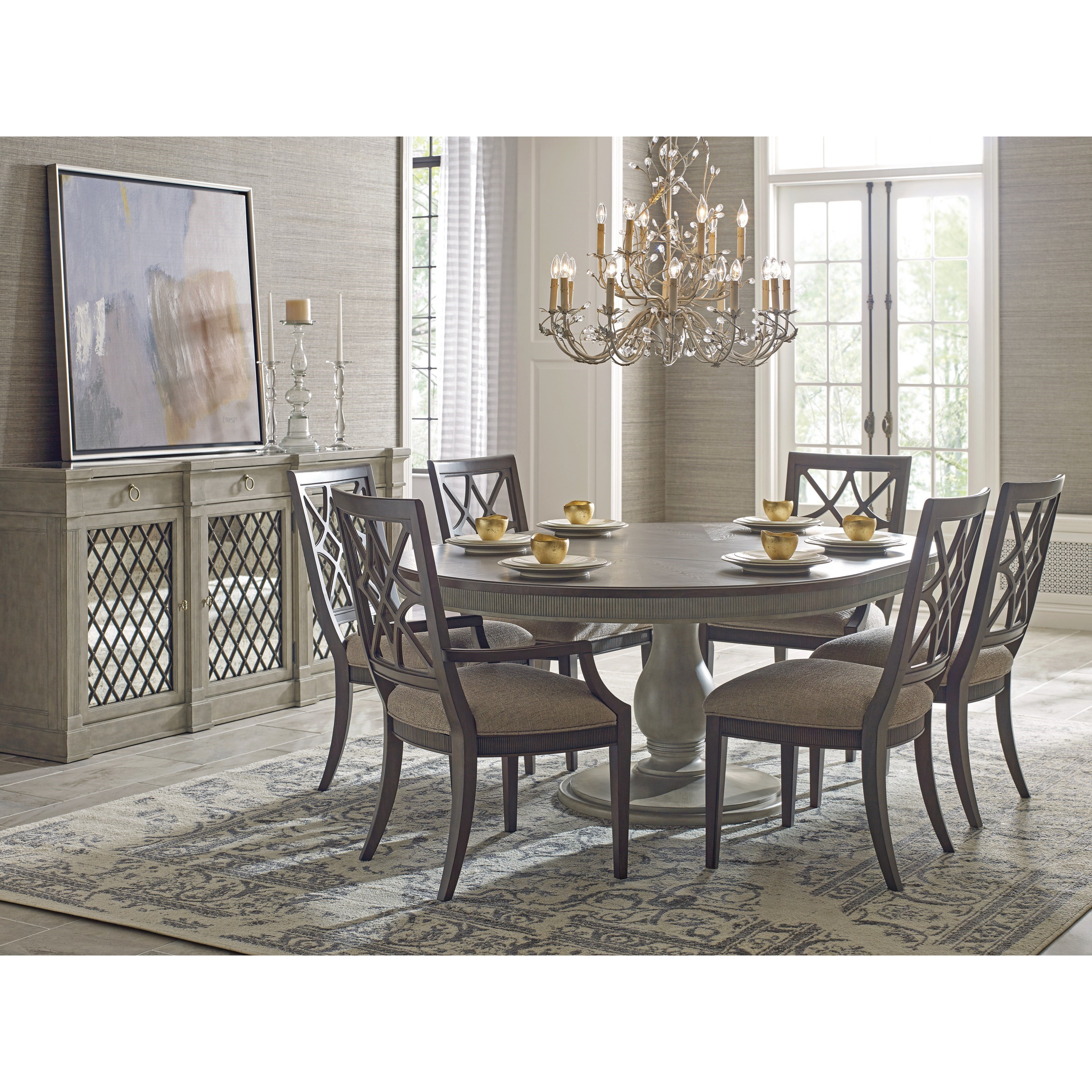 American Drew Savona Octavia Dining Table Lindy S Furniture Company Kitchen Tables