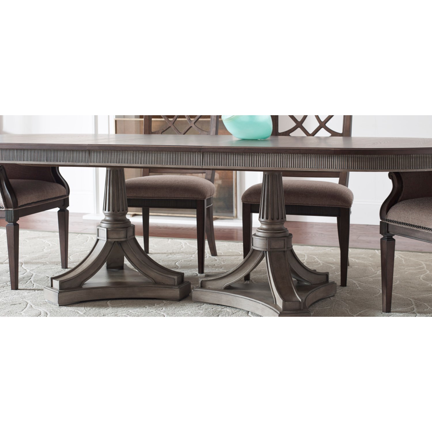 American Drew Savona 654 744r Freidrick Dining Table With Leaf Northeast Factory Direct Dining Tables