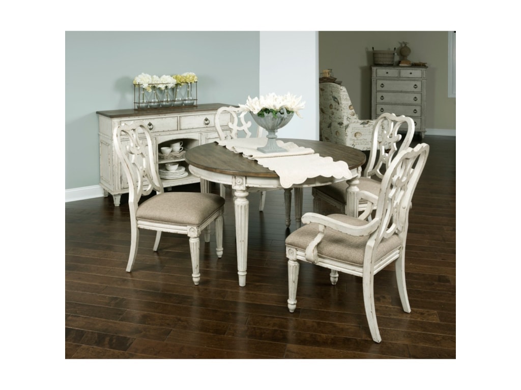 american drew southbury round dining table with leaves - hudson's american drew southbury round dining table with leaves - hudson's