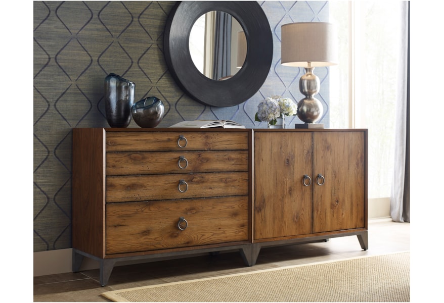 American Drew Modern Synergy Contemporary Bunching Dresser With