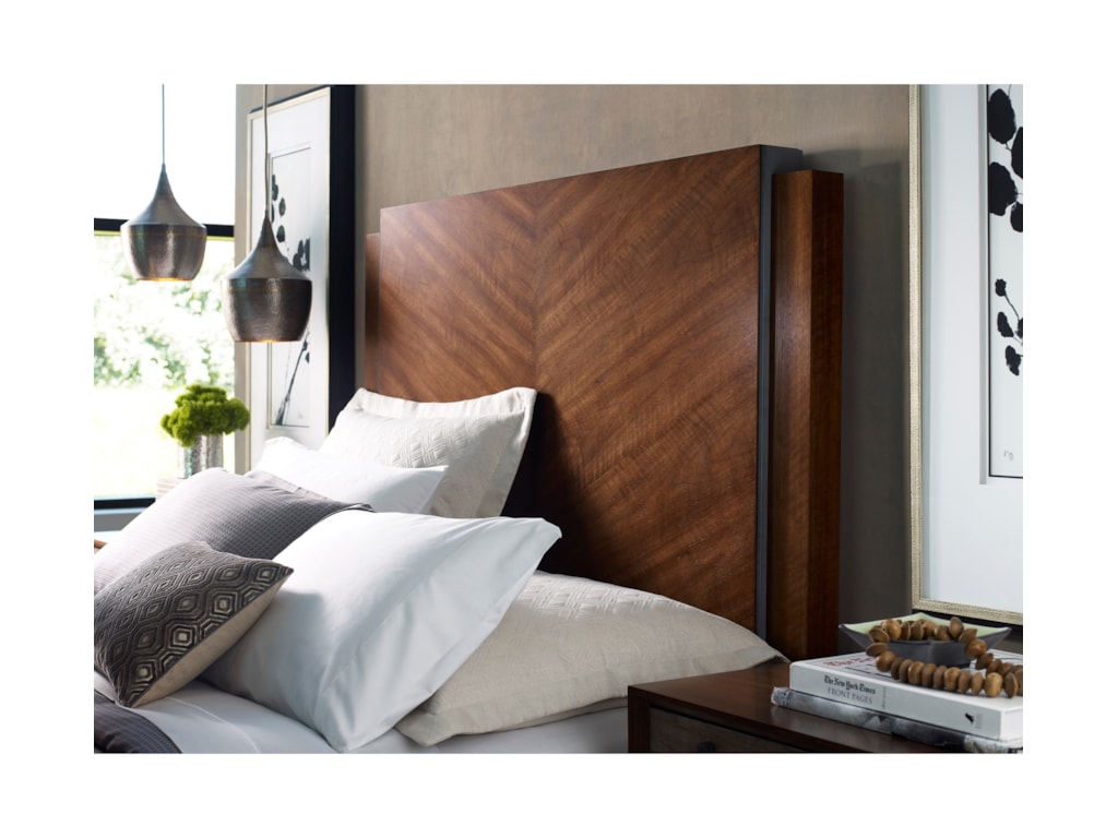 American Drew Modern SynergyChevron Walnut Queen Bed