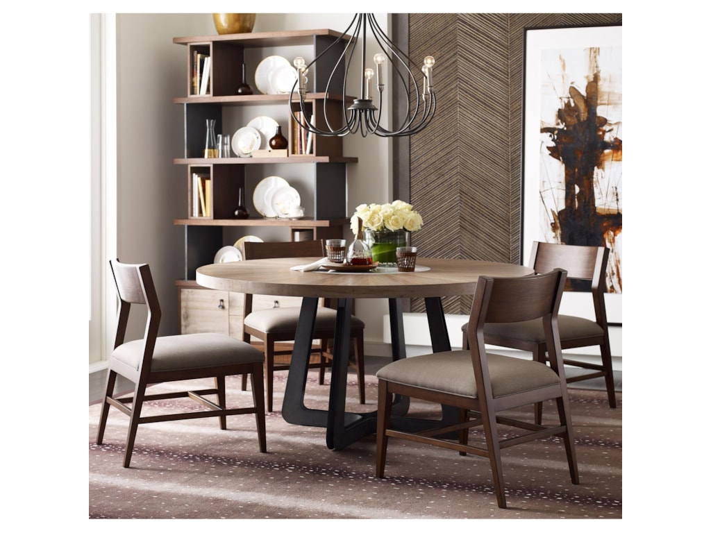 American Drew Modern Synergy Contemporary Round Table And Chair Set Wayside Furniture Dining 5 Piece Sets American Drew Modern Synergy Contemporary Round Table And Chair Set Wayside Furniture Dining 5 Piece Sets