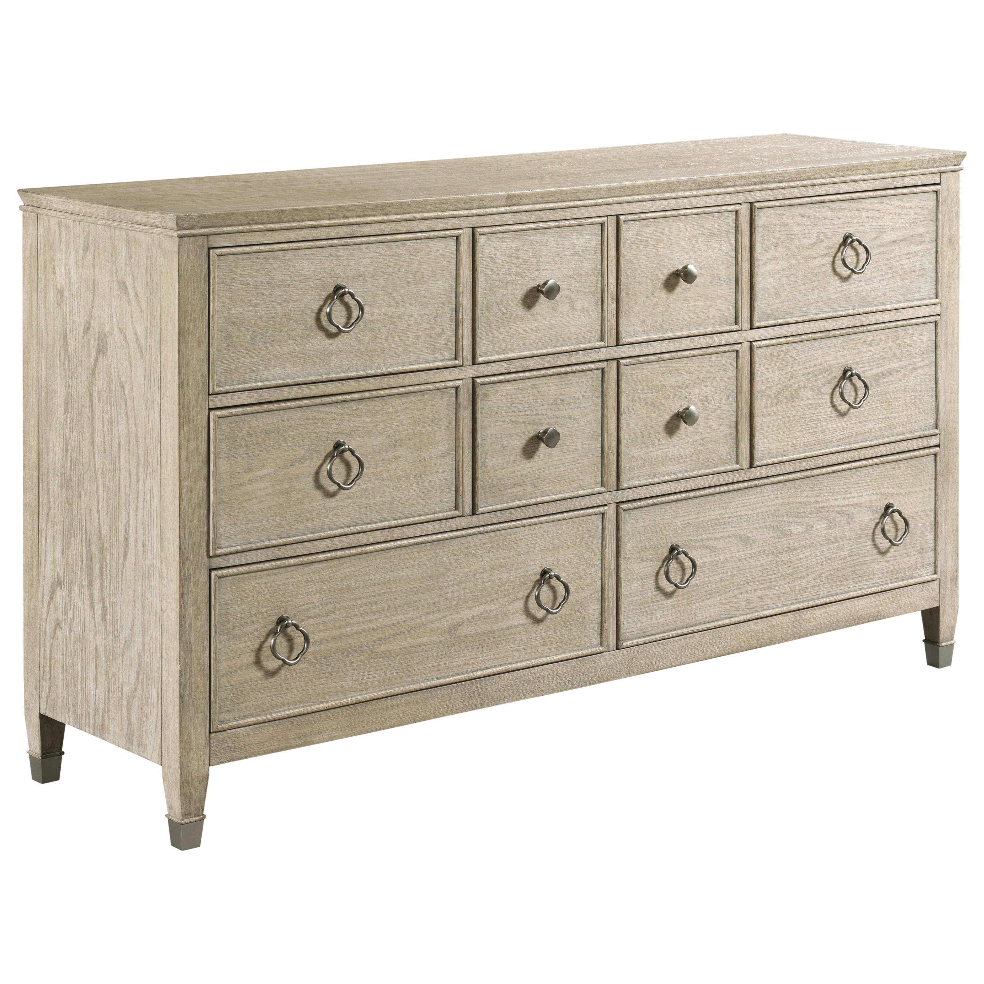 American Drew Vista Relaxed Vintage Fremont Eight Drawer Dresser Sheely S Furniture Appliance Dressers