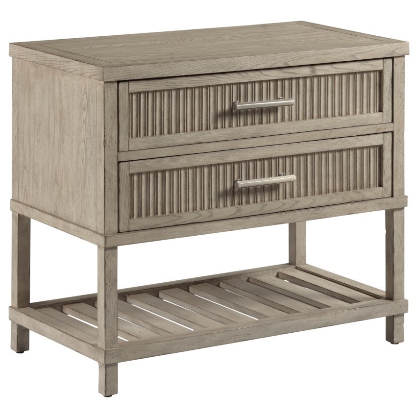 American Drew West Fork Farmhouse Nightstand With Usb Port And