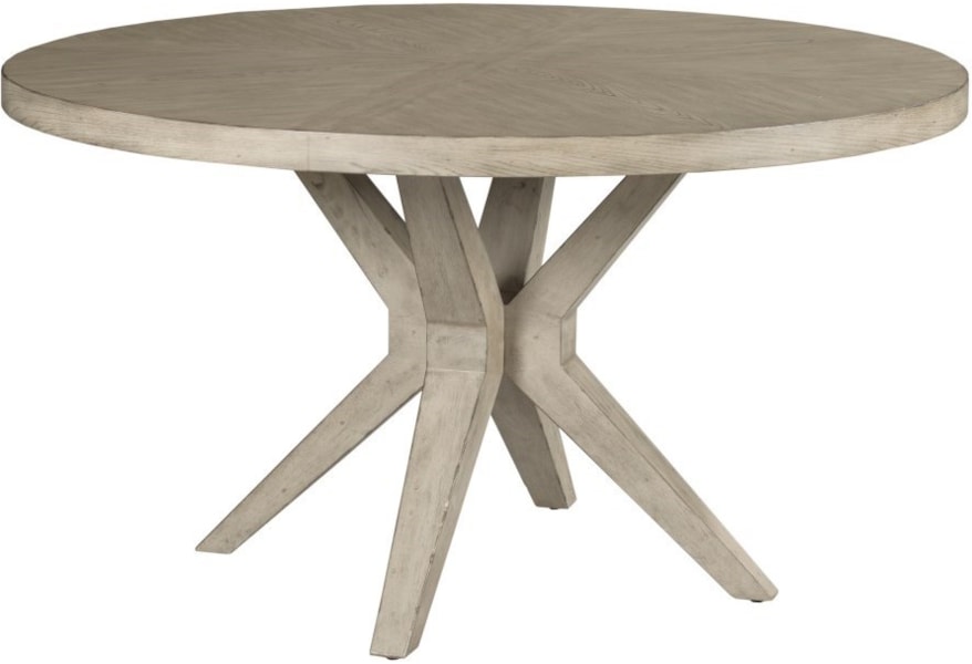 Living Trends West Fork Farmhouse Round Dining Table Sprintz Furniture Kitchen Tables