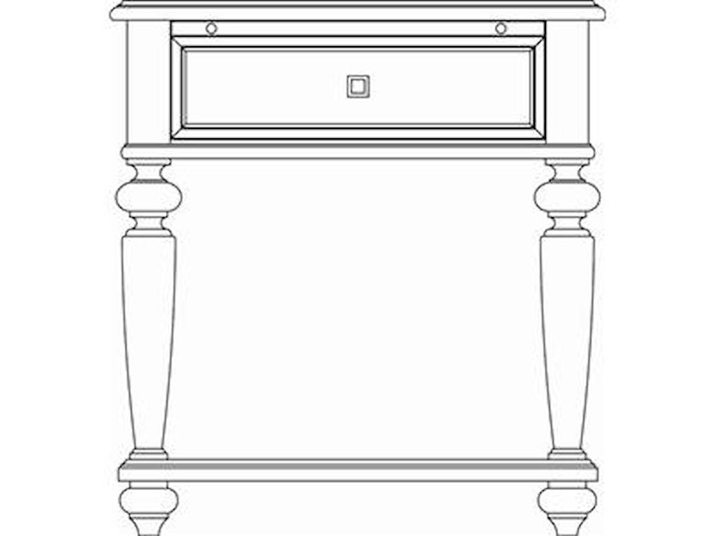 American Drew Camden - DarkLeg Nightstand