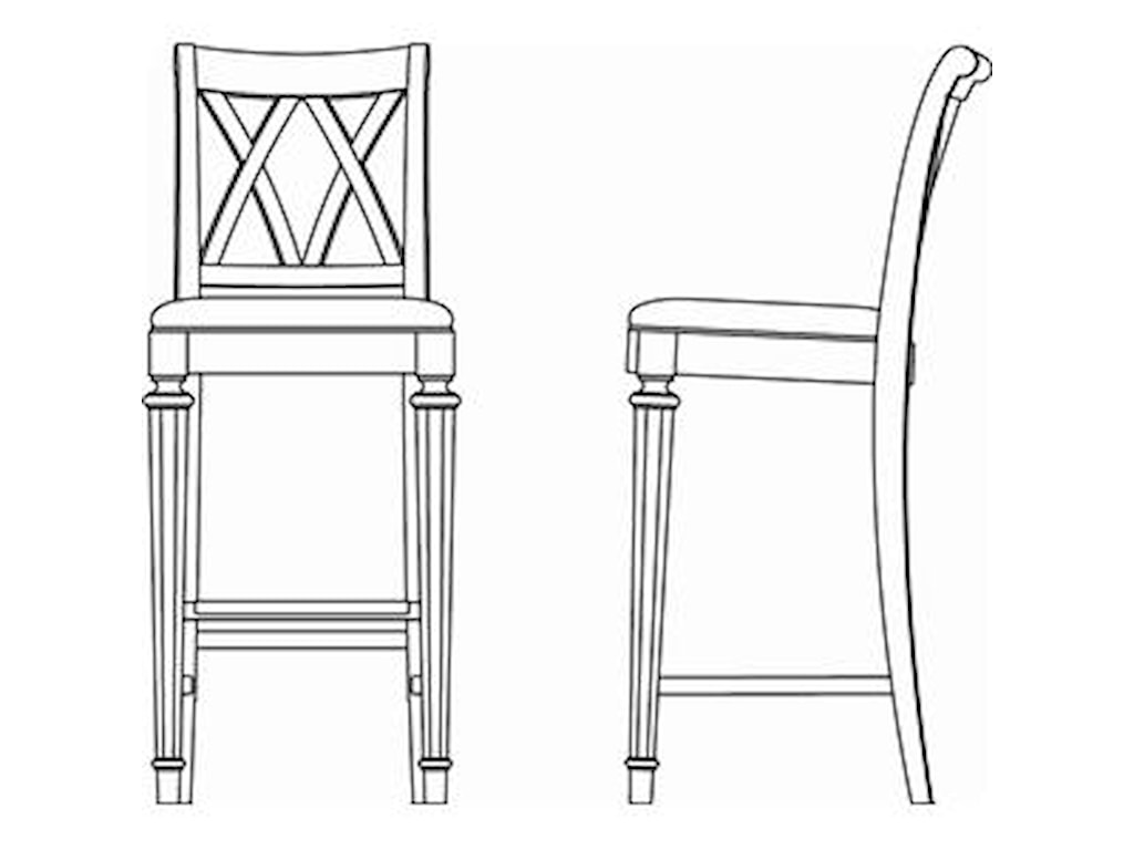 American Drew Camden - DarkBar Stool Bar Height