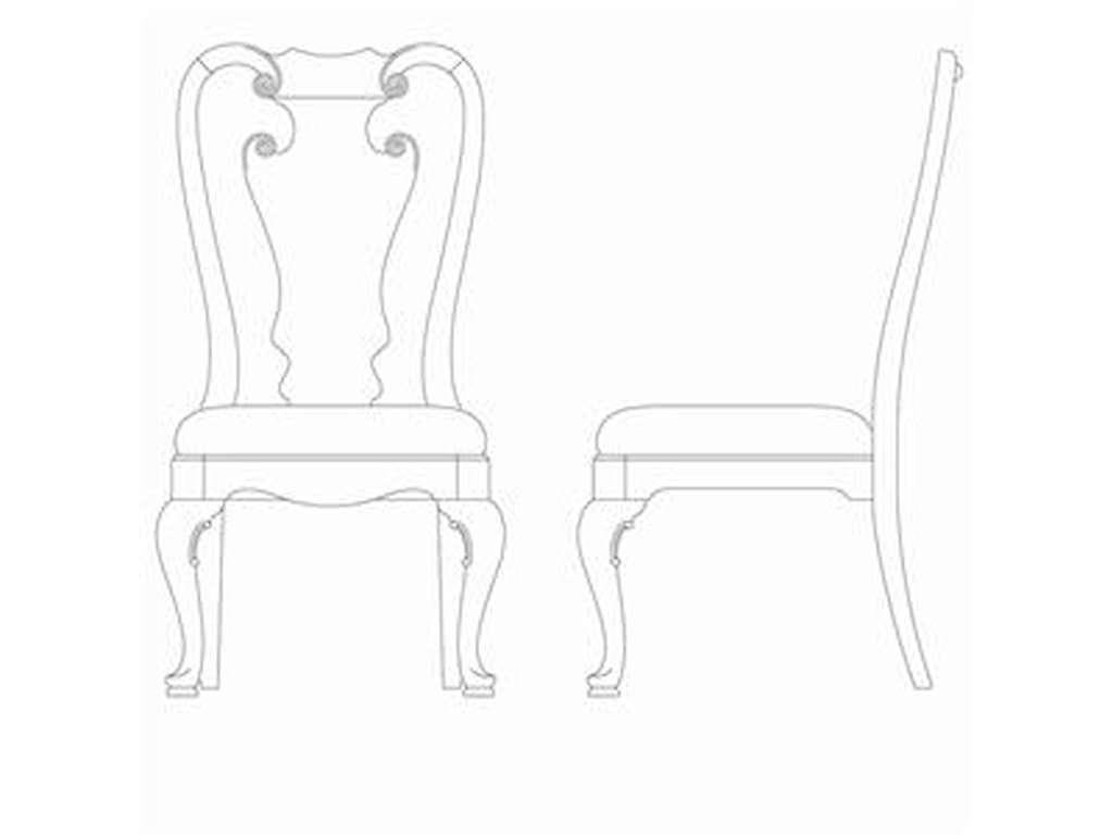 American Drew Cherry Grove 45thSplat Back Side Chair