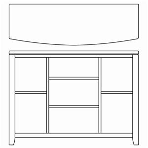 American Drew TribeccaBookcase Console