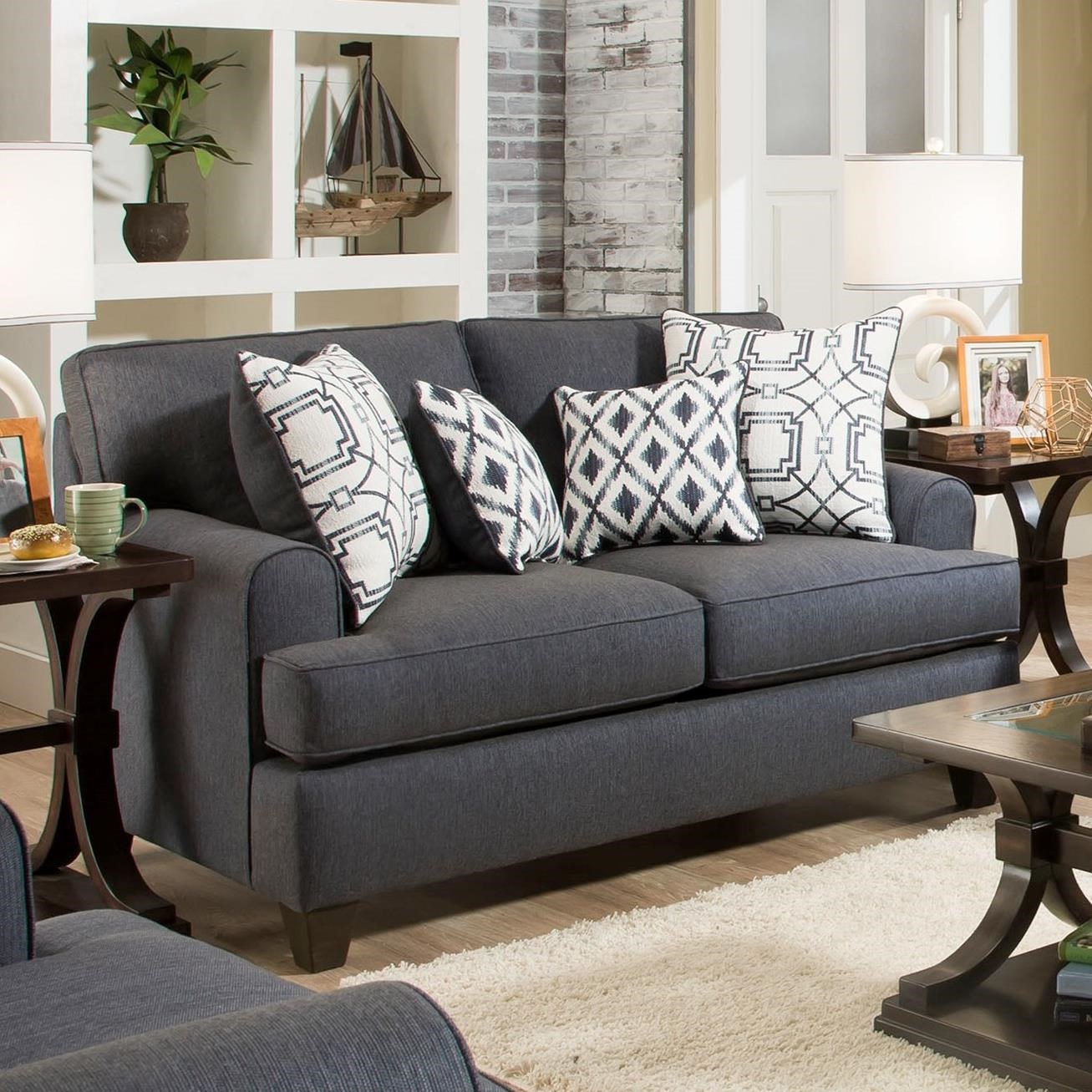 Peak Living 1950 Casual Styled Loveseat Prime Brothers Furniture