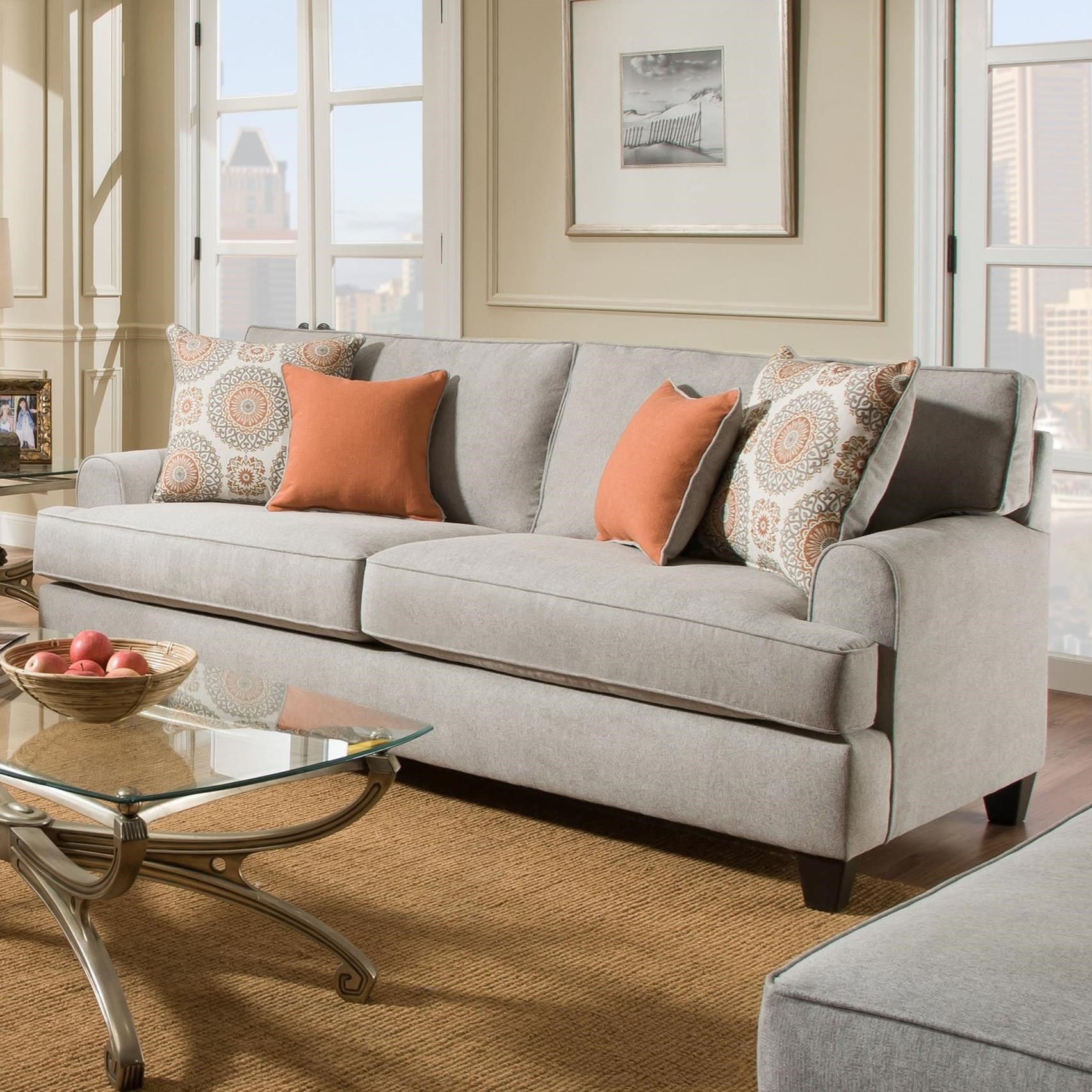 Peak Living 1950 Casual Styled Sofa Prime Brothers Furniture Sofas