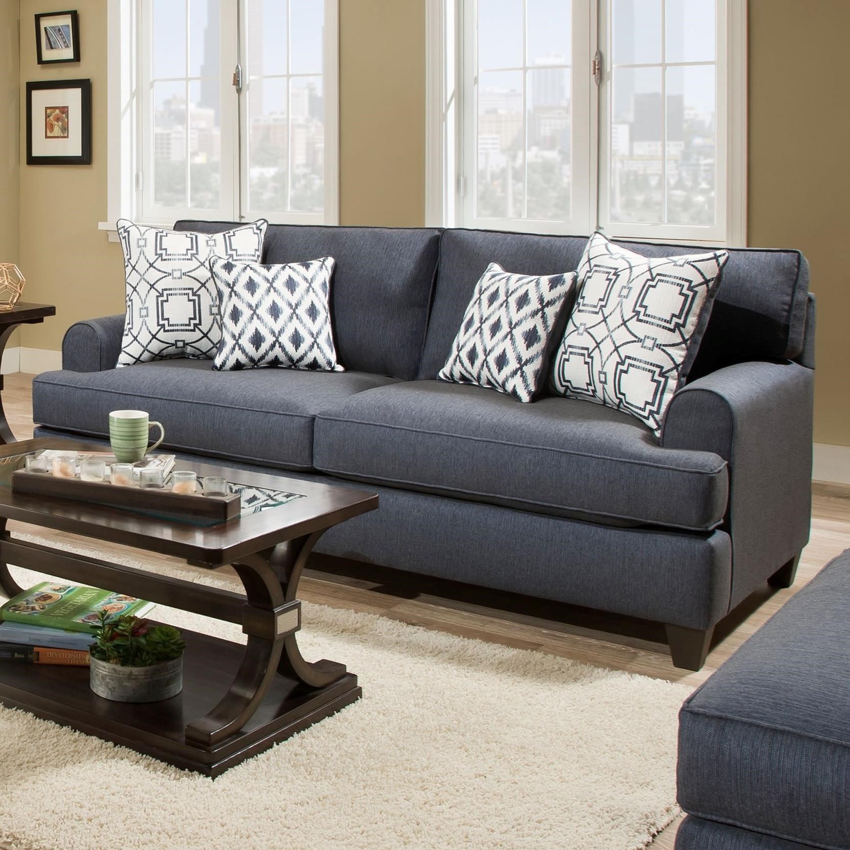 Peak Living 1950 Casual Styled Sofa Prime Brothers Furniture Sofas