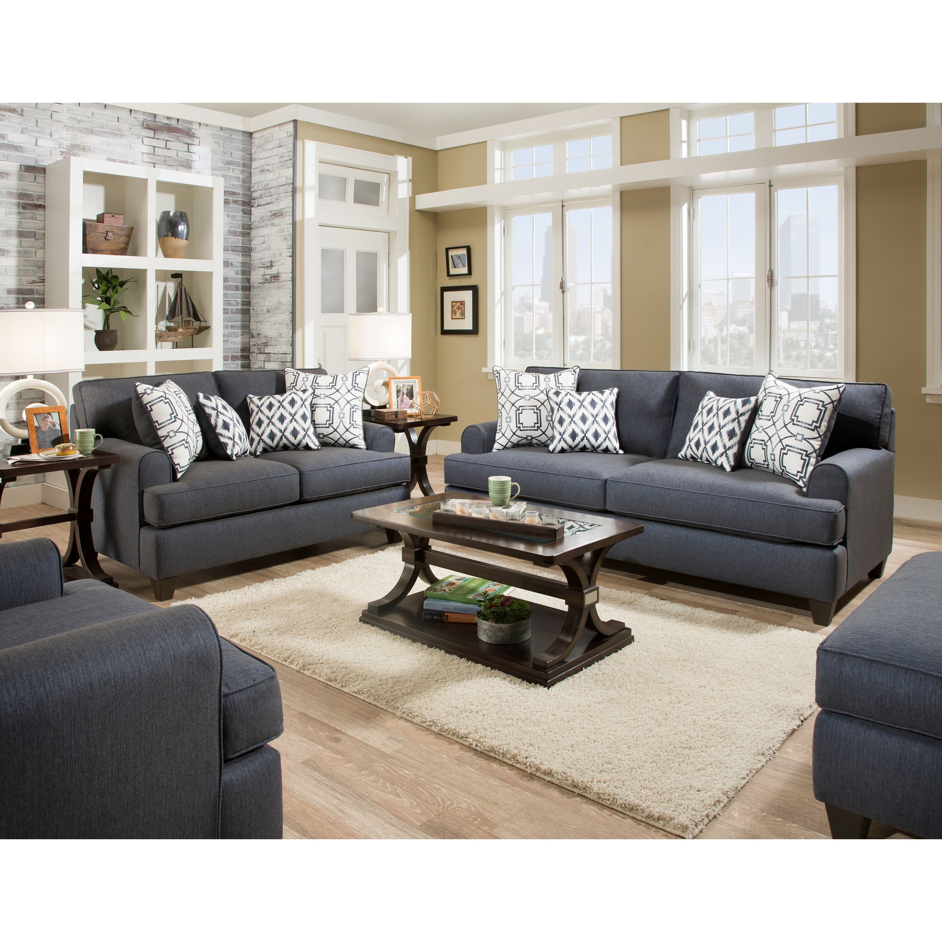 Peak Living 1950 Casual Styled Sofa Prime Brothers Furniture Sofas
