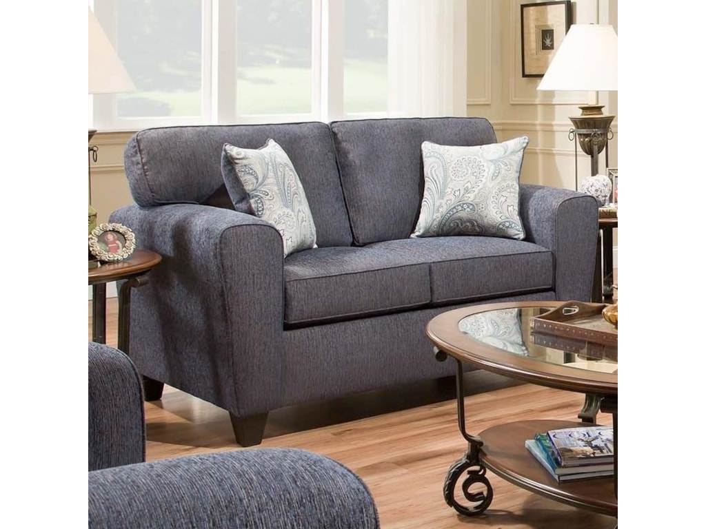 American Furniture Uptown 3102 2761 Loveseat With Casual Style American Furniture Uptown Loveseat With Casual Style