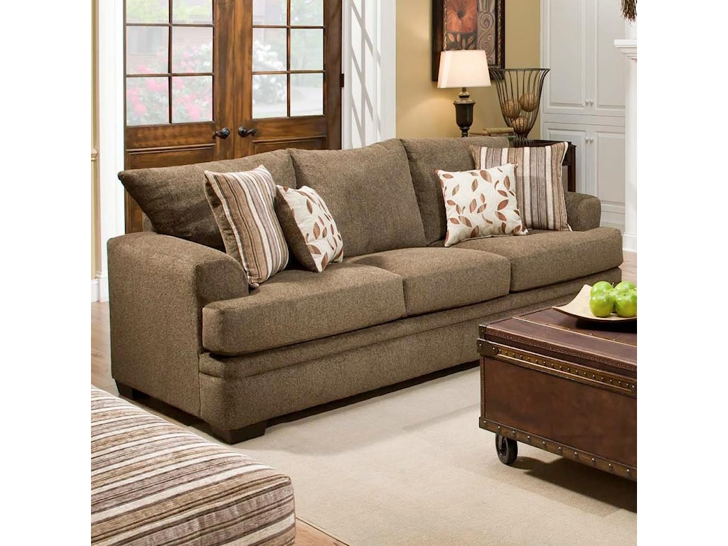 American Furniture 3650 Casual Sofa With 3 Seats VanDrie Home