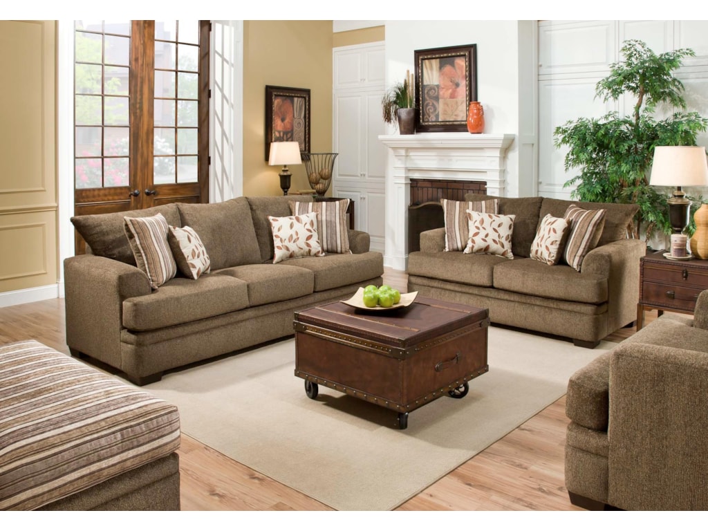 American Furniture 3650 Casual Sofa With 3 Seats Vandrie Home Sofa Shown May Not Represent Exact Features Indicated