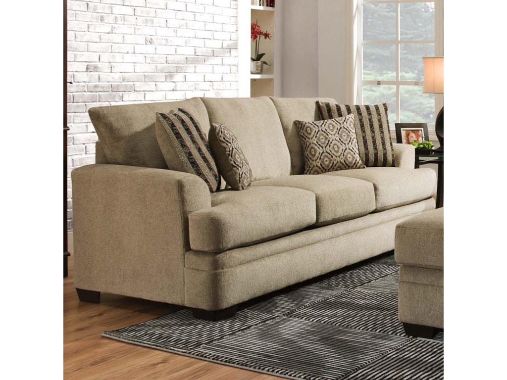 American Furniture 3650 Casual Queen Sofa Sleeper With 3 Seats American Furniture 3650queen Sofa Sleeper