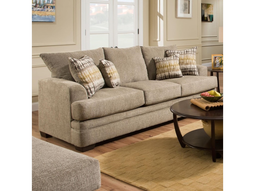 American Furniture 3650 Casual Queen Sofa Sleeper With 3 Seats American Furniture 3650 Casual Queen Sofa Sleeper With 3 Seats Vandrie Home Furnishings Sofas