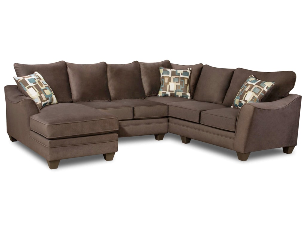 American Furniture 3810 Sectional Sofa With 5 Seats Rooms For Less American Furniture 3810 Sectional Sofa With 5 Seats