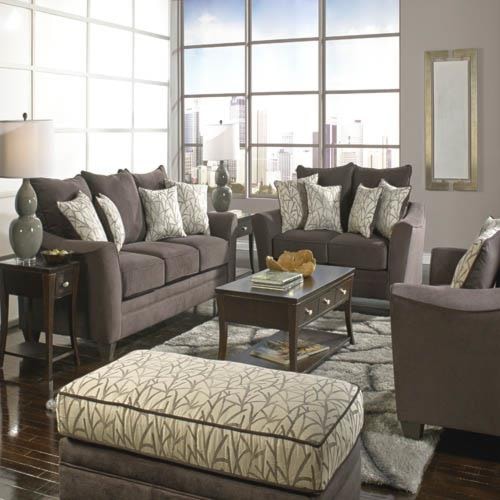 american furniture 3850 stationary living room group | furniture