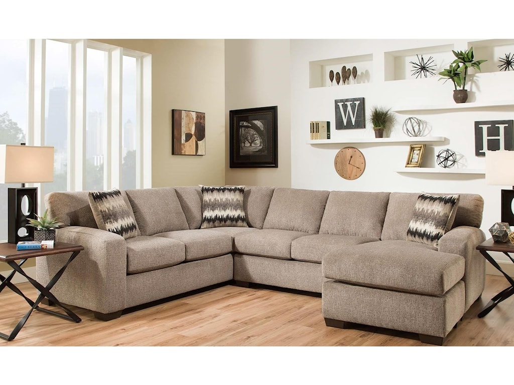 American Furniture 5250 Sectional Sofa Seats 5 Prime Brothers