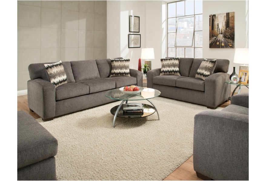 Peak Living 5250 Living Room Group Furniture Fair North Carolina Stationary Living Room Groups